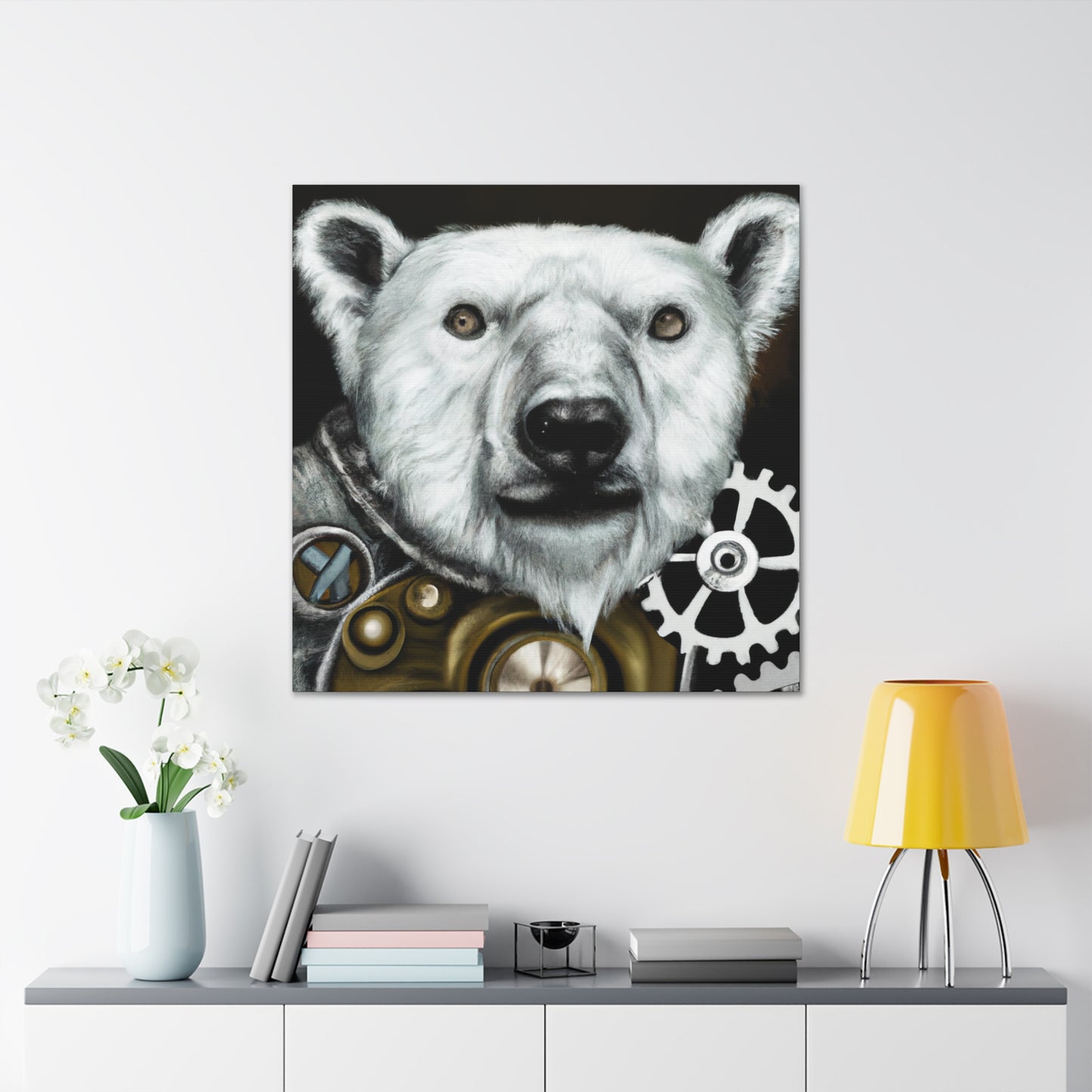 Polar Bear Steampunk Dream - Canvas