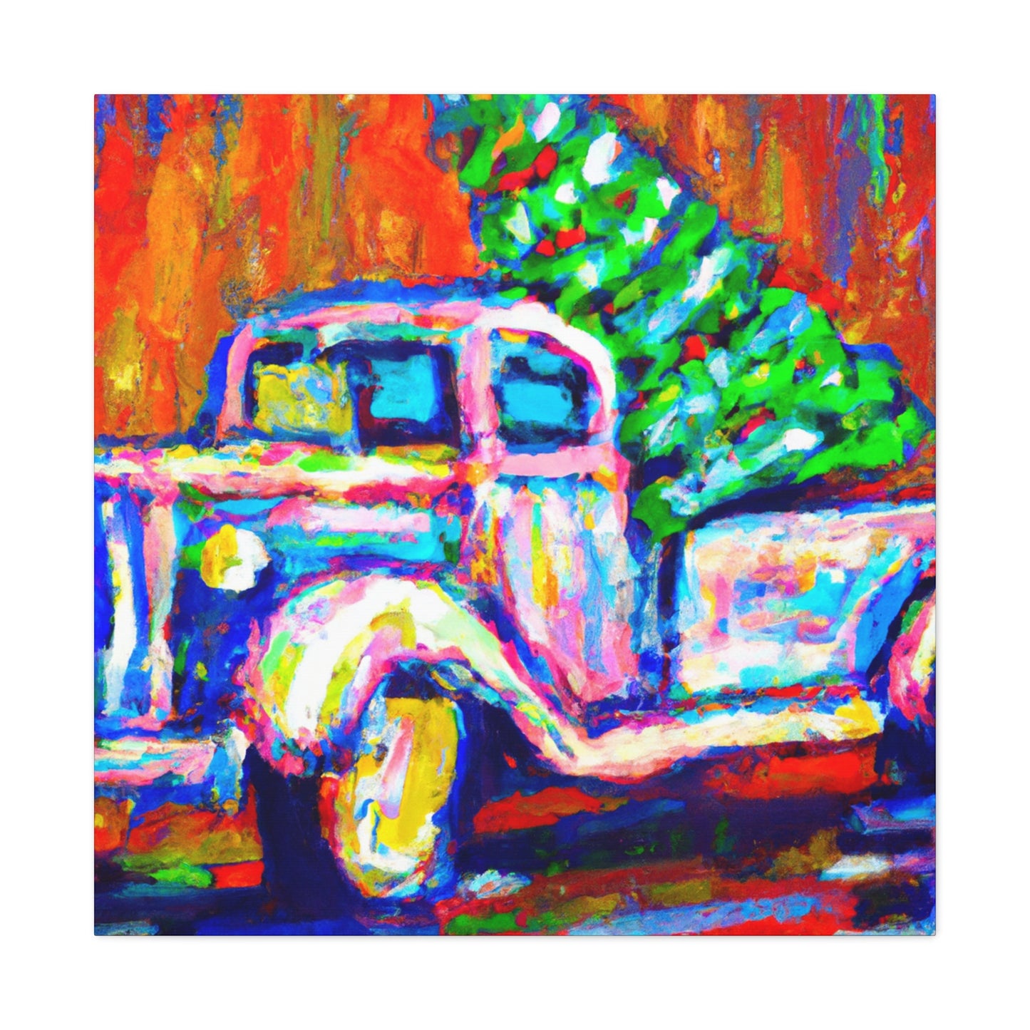 "Christmas Tree Fauvism Dream" - Canvas