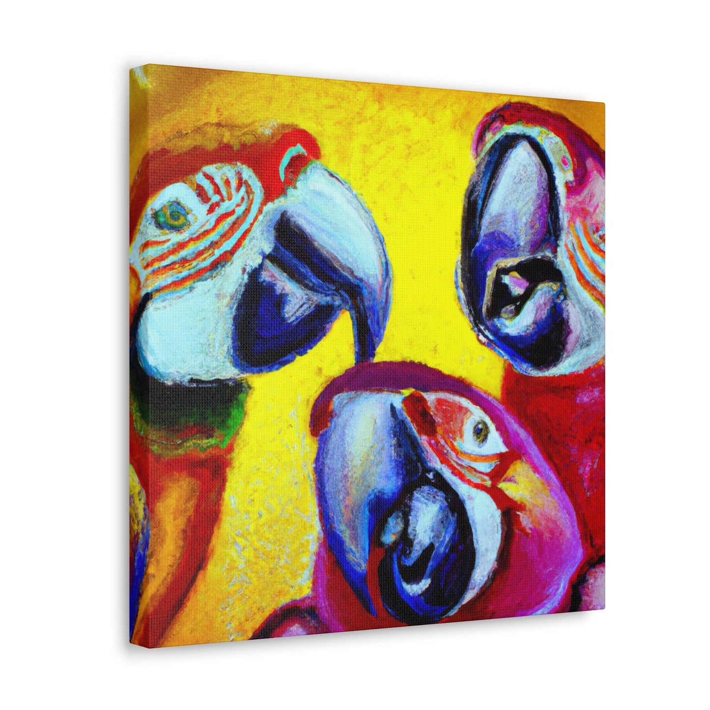 "Macaws in Wonderland" - Canvas