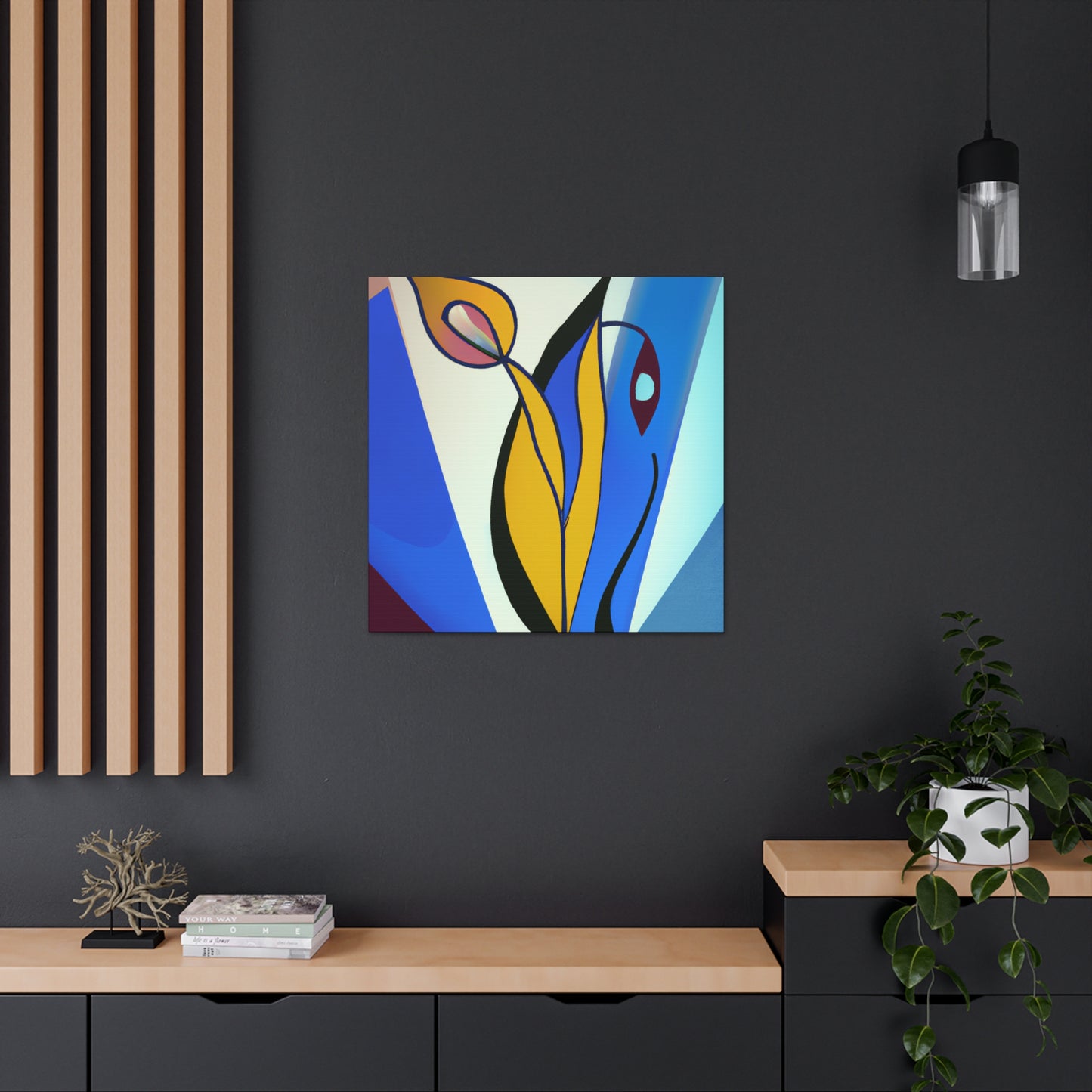 "Tulips in Art Deco." - Canvas