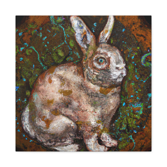 Rabbit in Rococo Style - Canvas