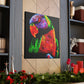 "Rainbow Lorikeet Revelry" - Canvas