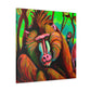 Baboon by Rococo. - Canvas