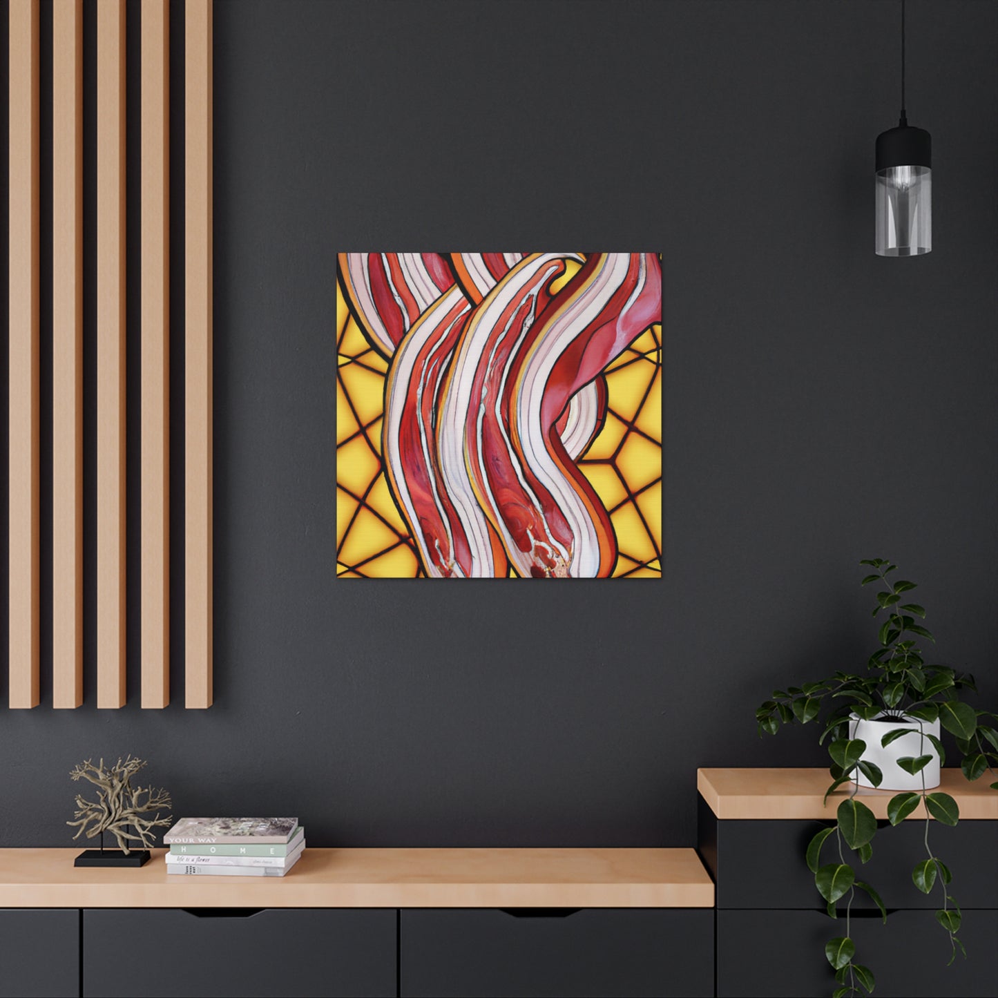 "Bacon in Art Nouveau". - Canvas