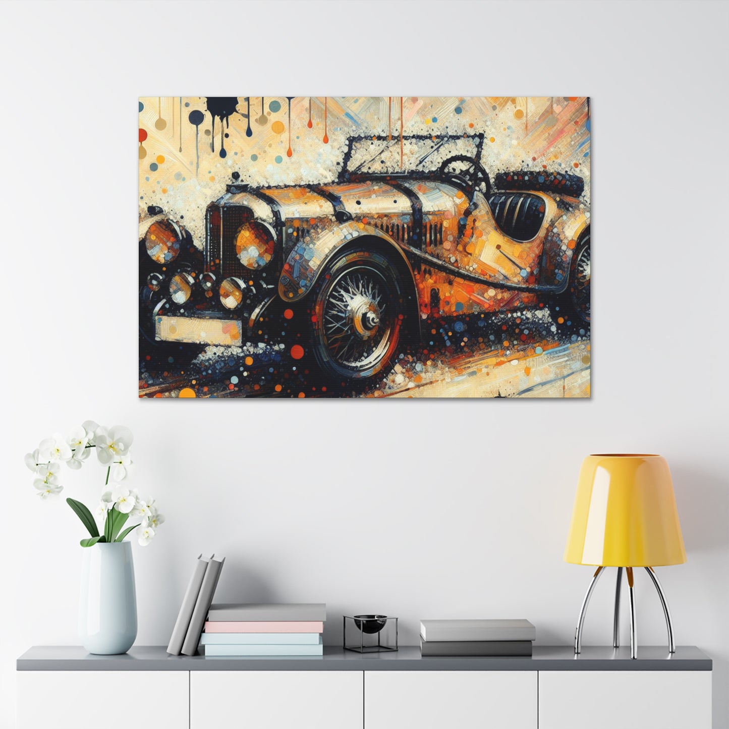 Racing Through Time - Canvas