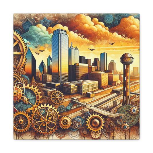 "Industrial Skies of Dallas" - Canvas