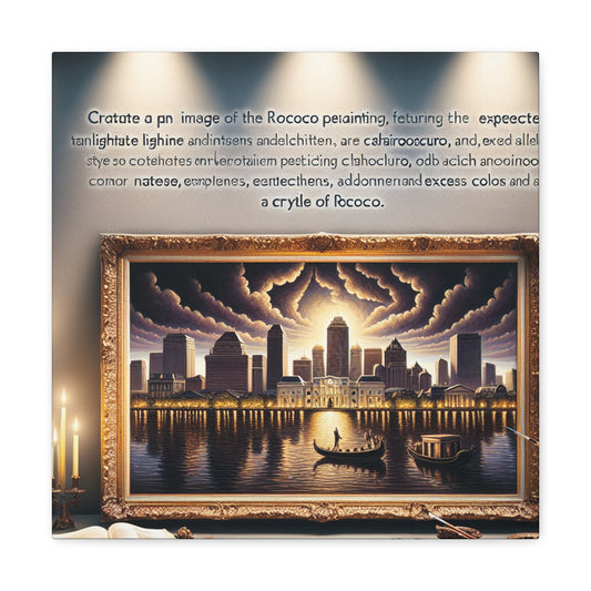 "Charming Crescent City Elegance" - Canvas