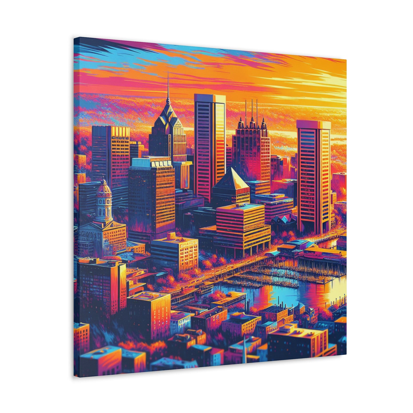 "Baltimore's Timeless Urban Chorus" - Canvas