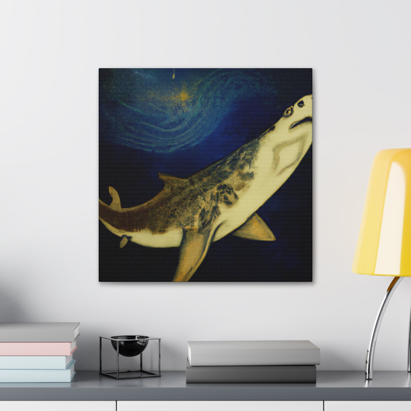 "Shark in Rococo Style" - Canvas