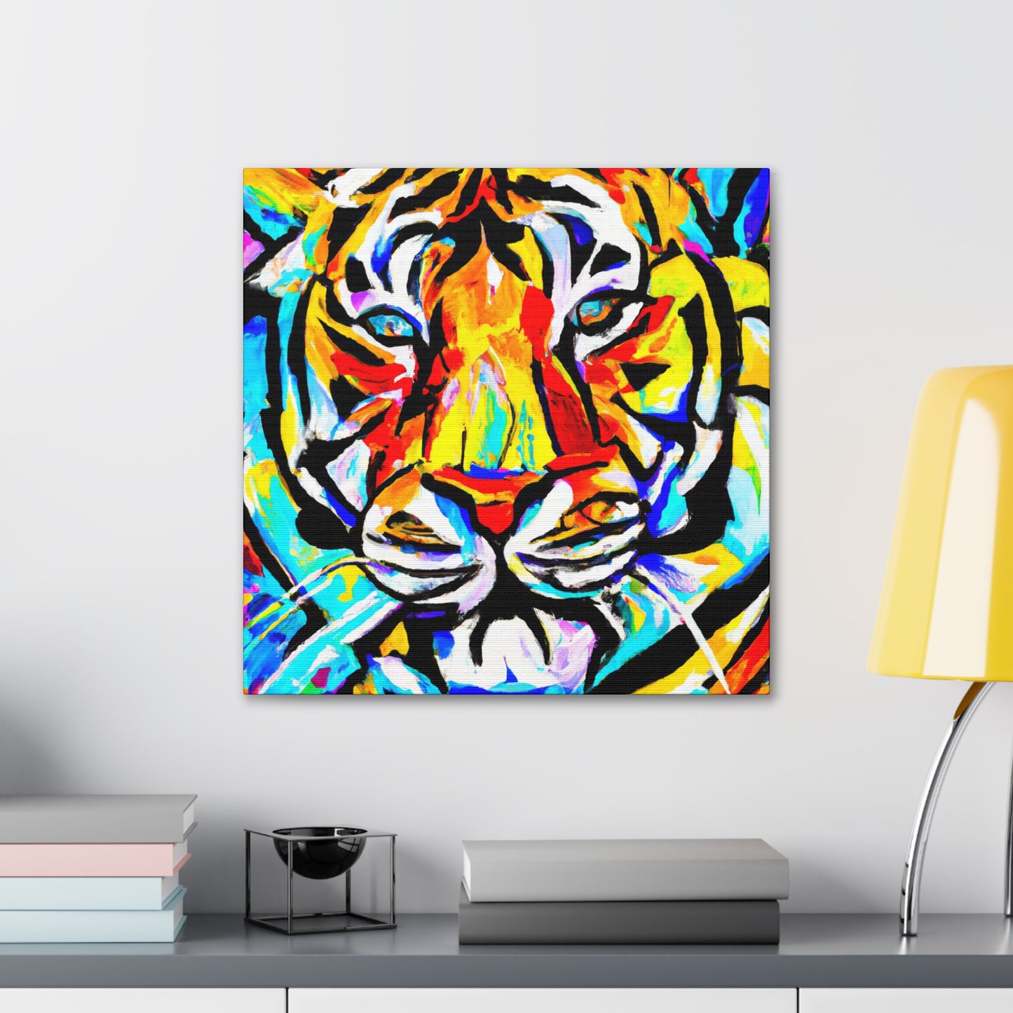 "Tiger in Art Deco" - Canvas