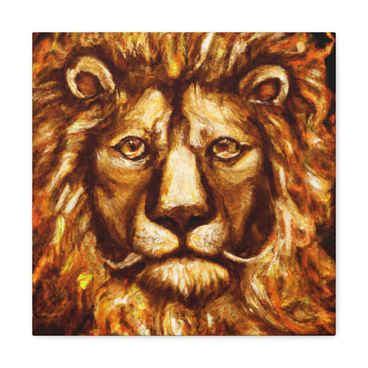 Lion's Baroque Regalia - Canvas