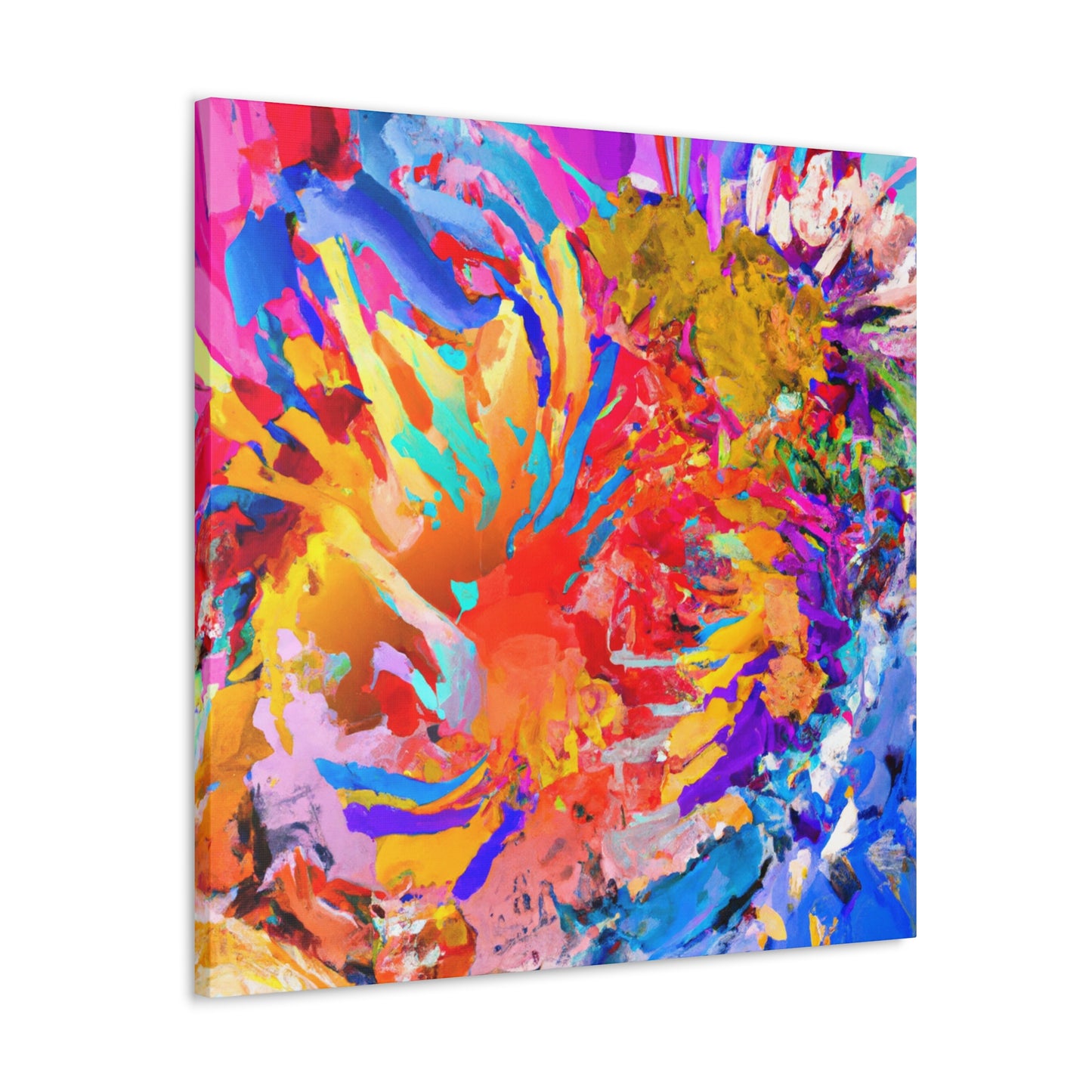 "Vibrant Brush Strokes" - Canvas