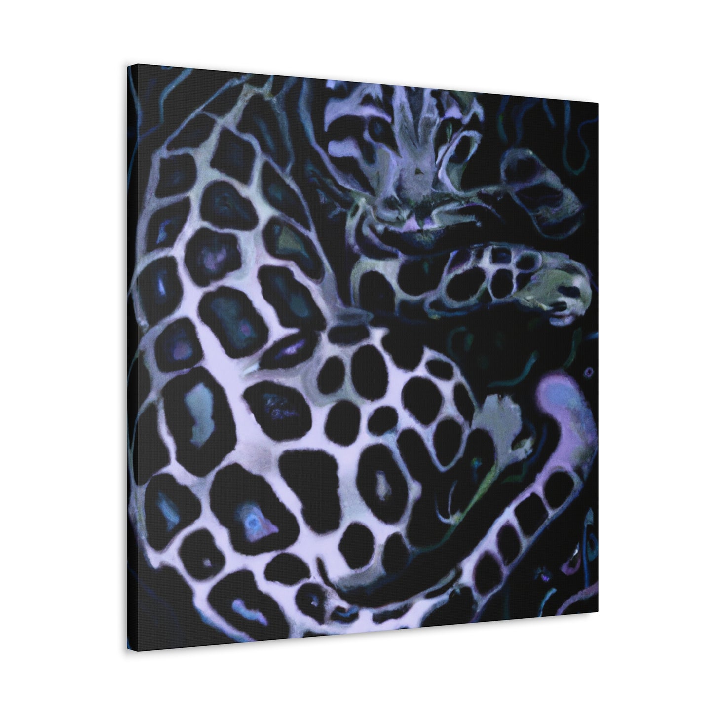 "Clouded Leopard Dreamscape" - Canvas