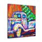 "Christmas Tree Fauvism Dream" - Canvas