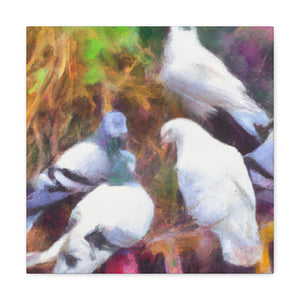 Pigeon in Impressionism - Canvas