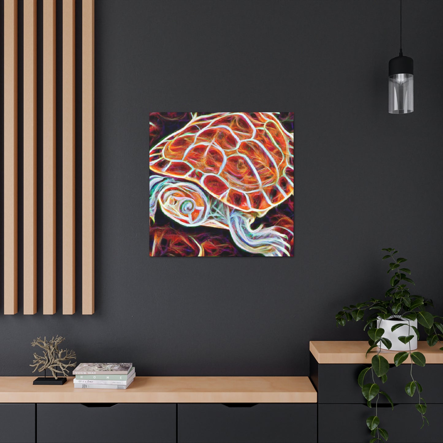 "Turtle Solitaire Magnificence" - Canvas