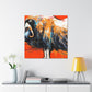 Musk Ox Epic Struggle - Canvas