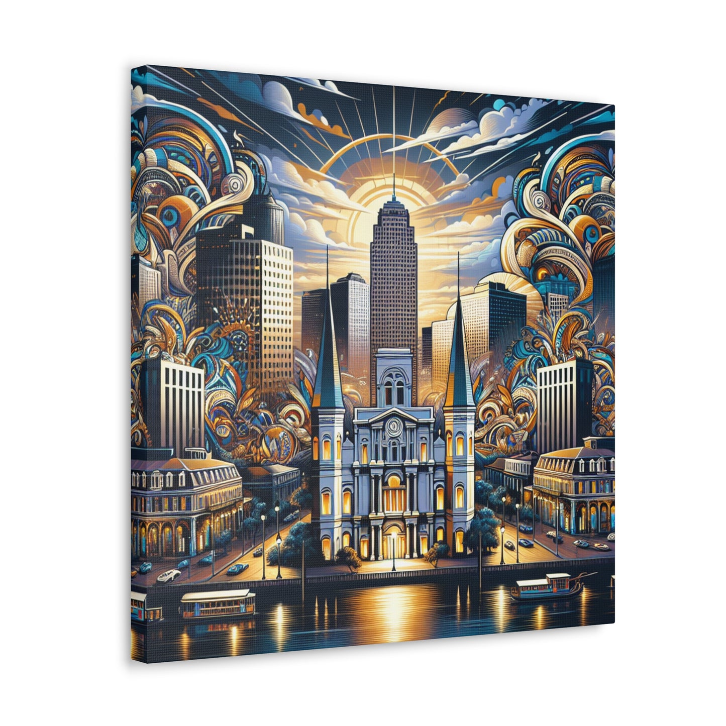 Jazzed City Revelry - Canvas