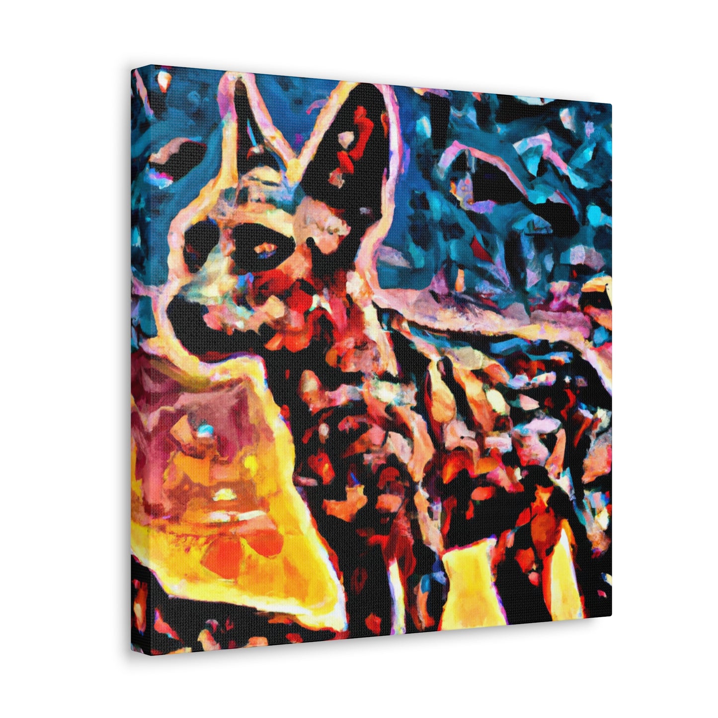 "Coyote in Surrealism" - Canvas