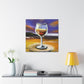 "Wine Glass by Moonlight" - Canvas