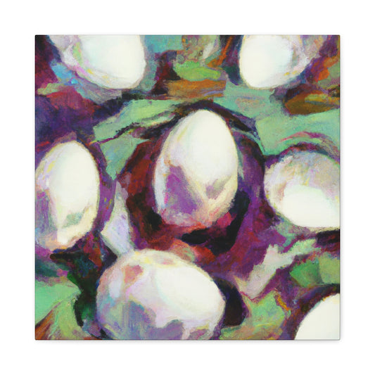 "Eggs At Sunrise Impression" - Canvas