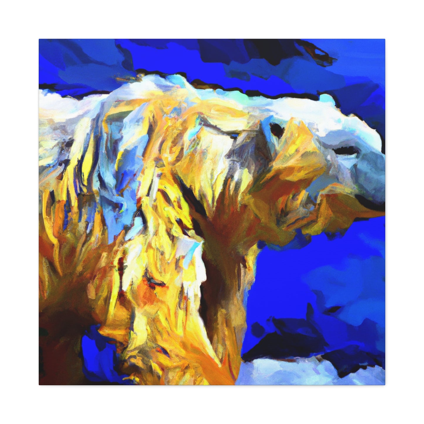 Polar Bear in Hues - Canvas