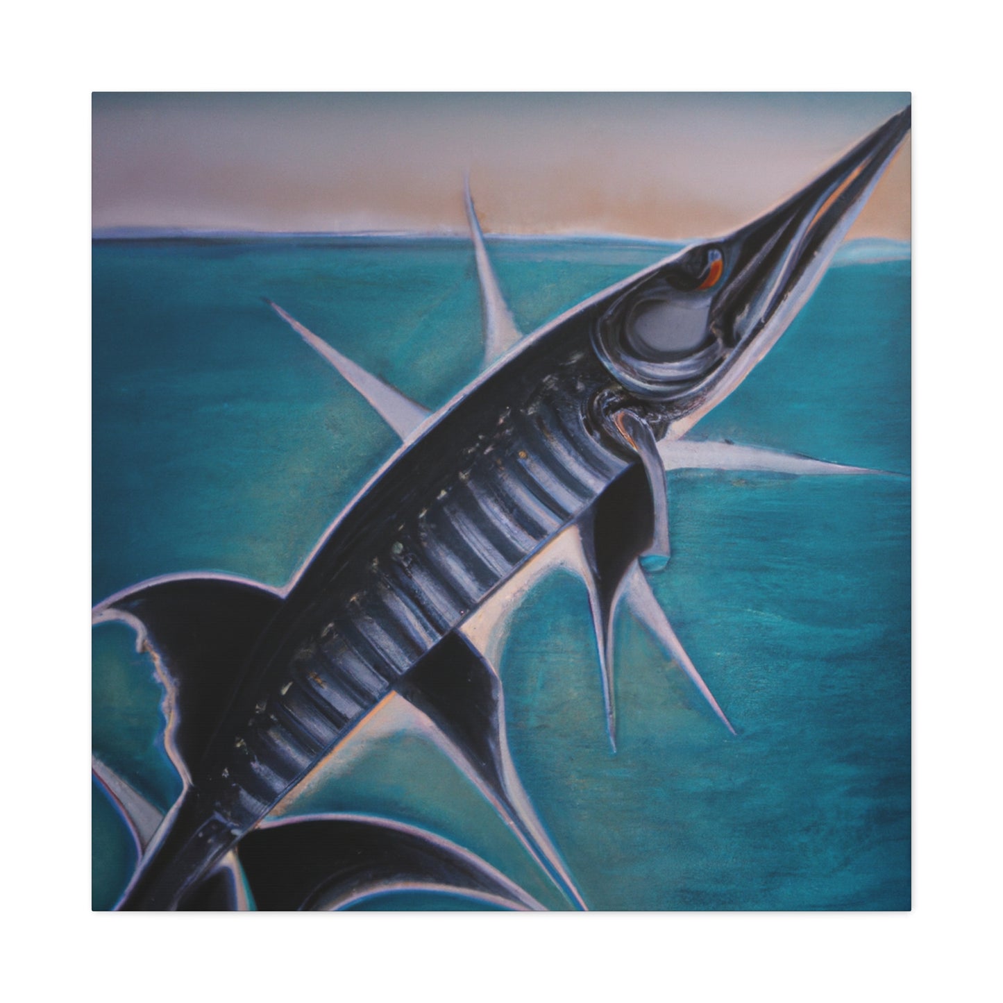 "Barracuda's Art Deco". - Canvas