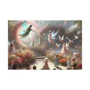 Whimsical Blooming Realms - Canvas