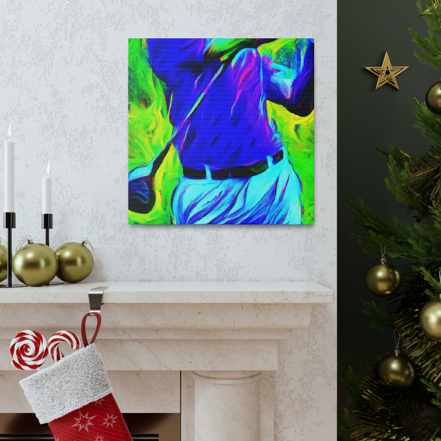 Golfing in Technicolor - Canvas