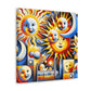 Joyful Celestial Encounters - Canvas