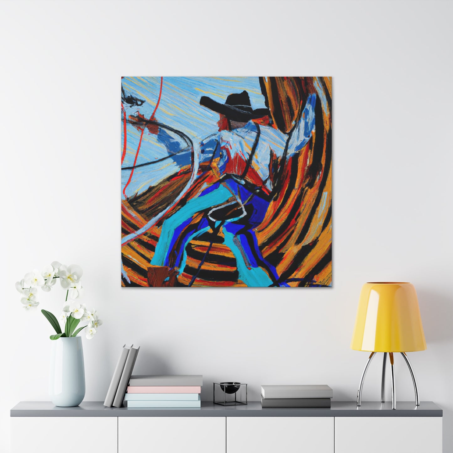 Lassoing Wild West Dreams - Canvas