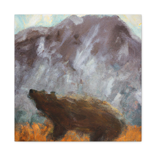 "The Brown Bear Roars" - Canvas