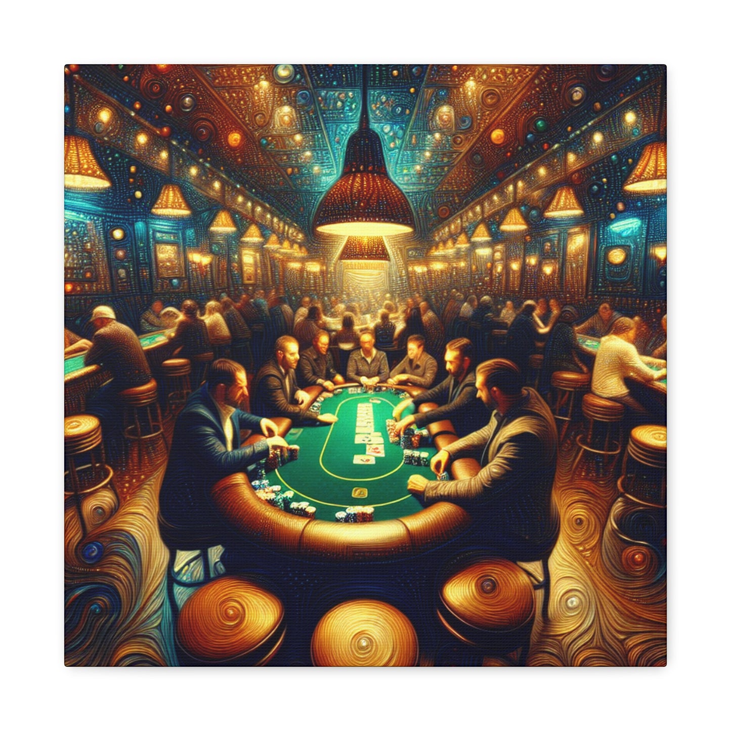 "Poker Passion Unveiled" - Canvas