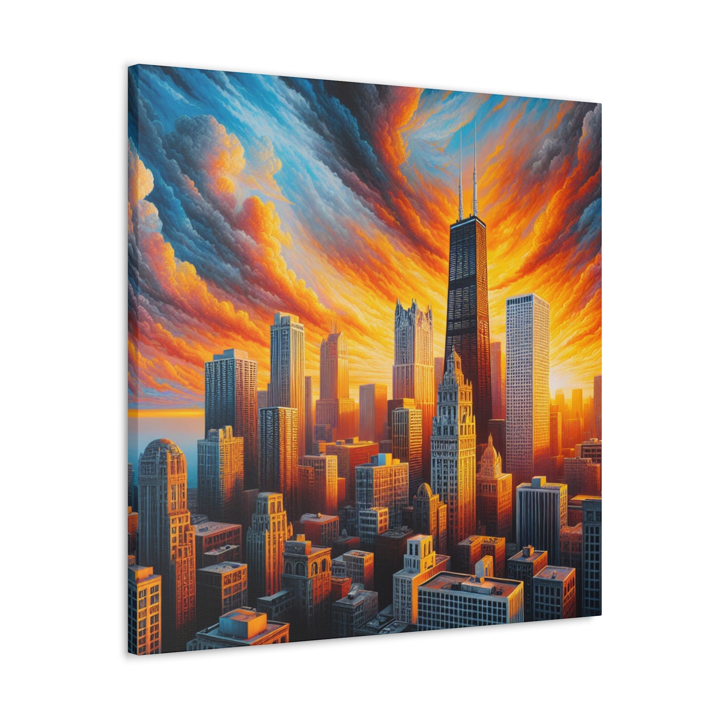 Midwest Metropolis Mural - Canvas