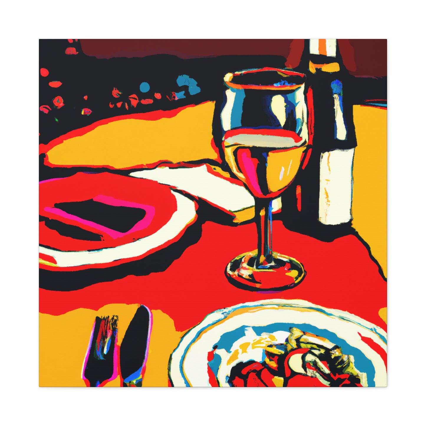 "Dining In Splendor." - Canvas