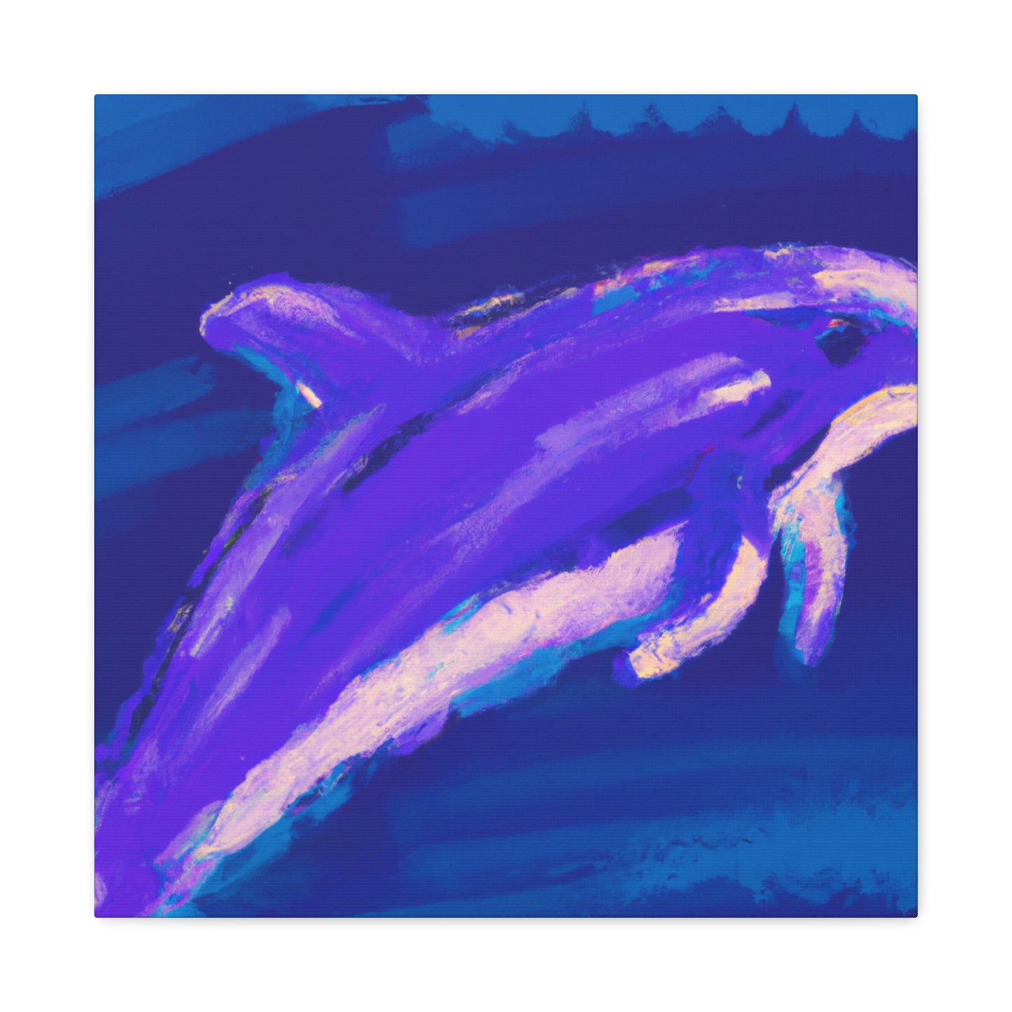 Dolphin in Simplicity - Canvas