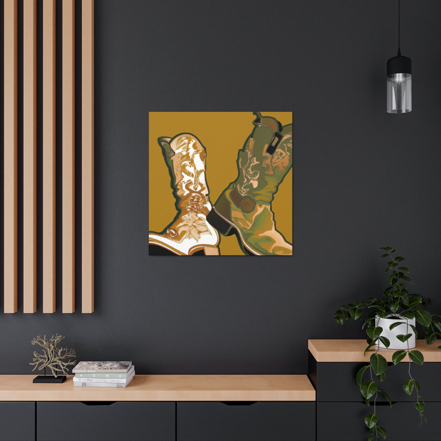 "Booted in elegance artistique" - Canvas