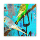 "Parakeets in Flight" - Canvas