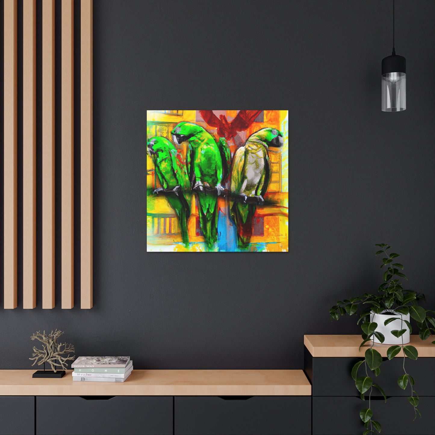 Parrots in Senegal - Canvas