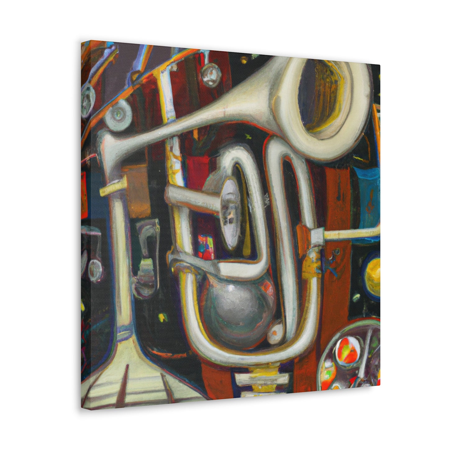 "Brassy Surreal Trumpet" - Canvas