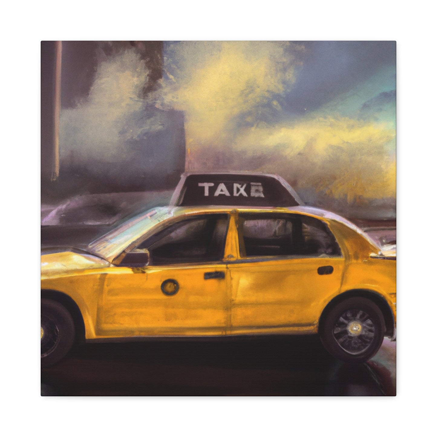 "Taxi Ride Downtown Blues" - Canvas