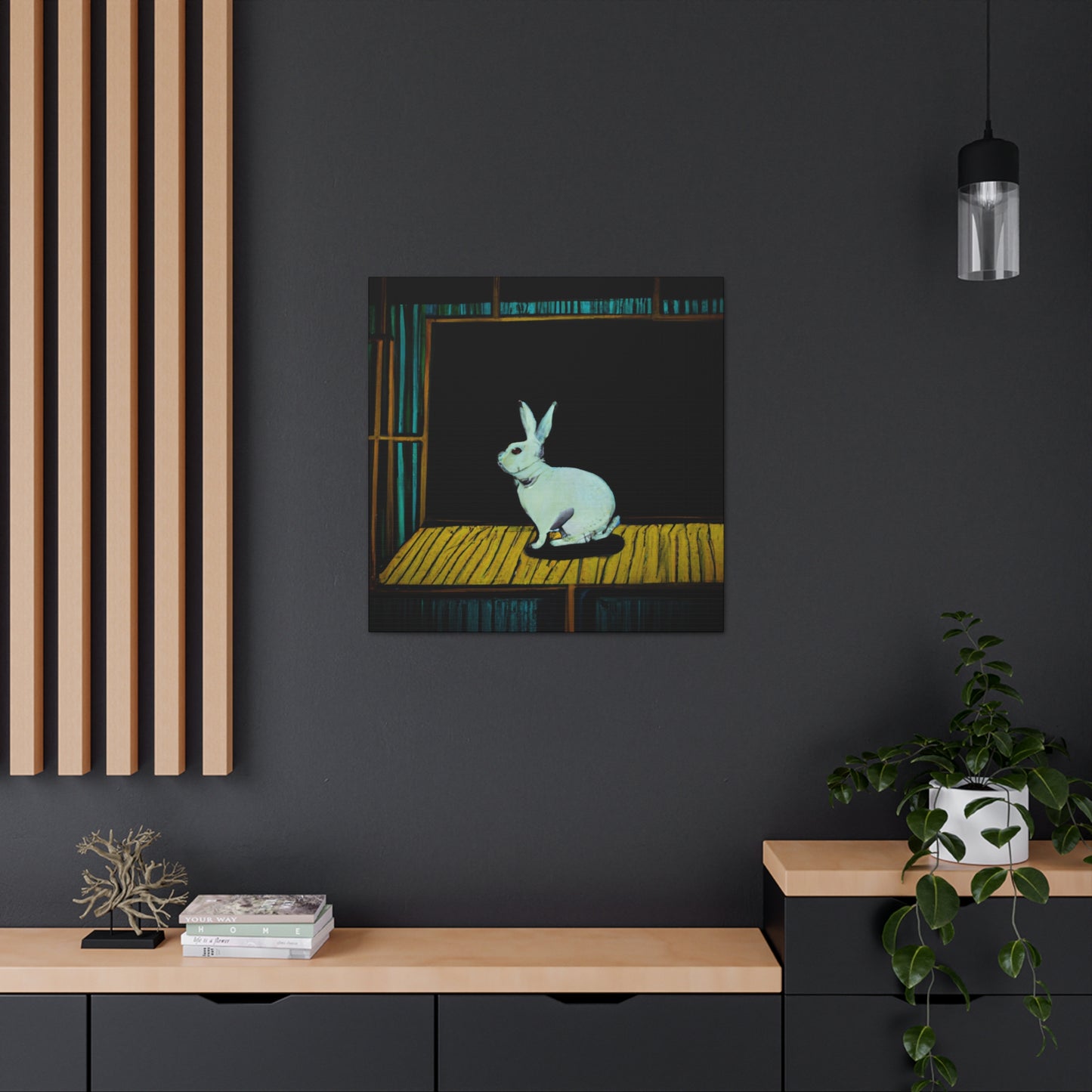 Rabbit in Neutral Tones - Canvas