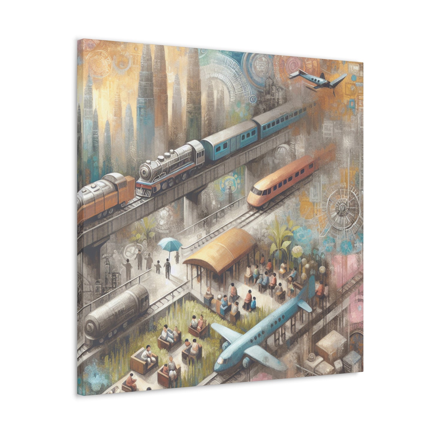 Whimsical Travel Journeys - Canvas