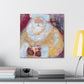 Santa in Abstracted Form - Canvas