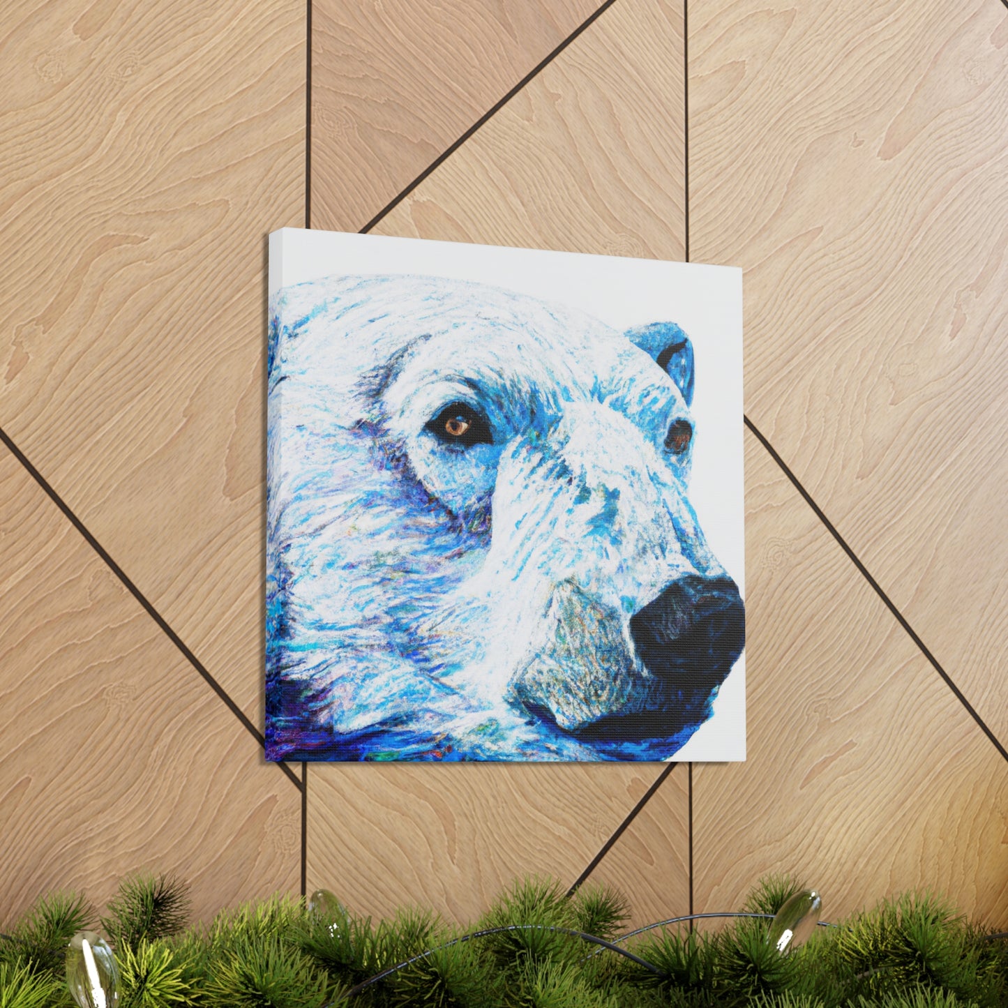 "Polar Bear in Hyperrealism" - Canvas