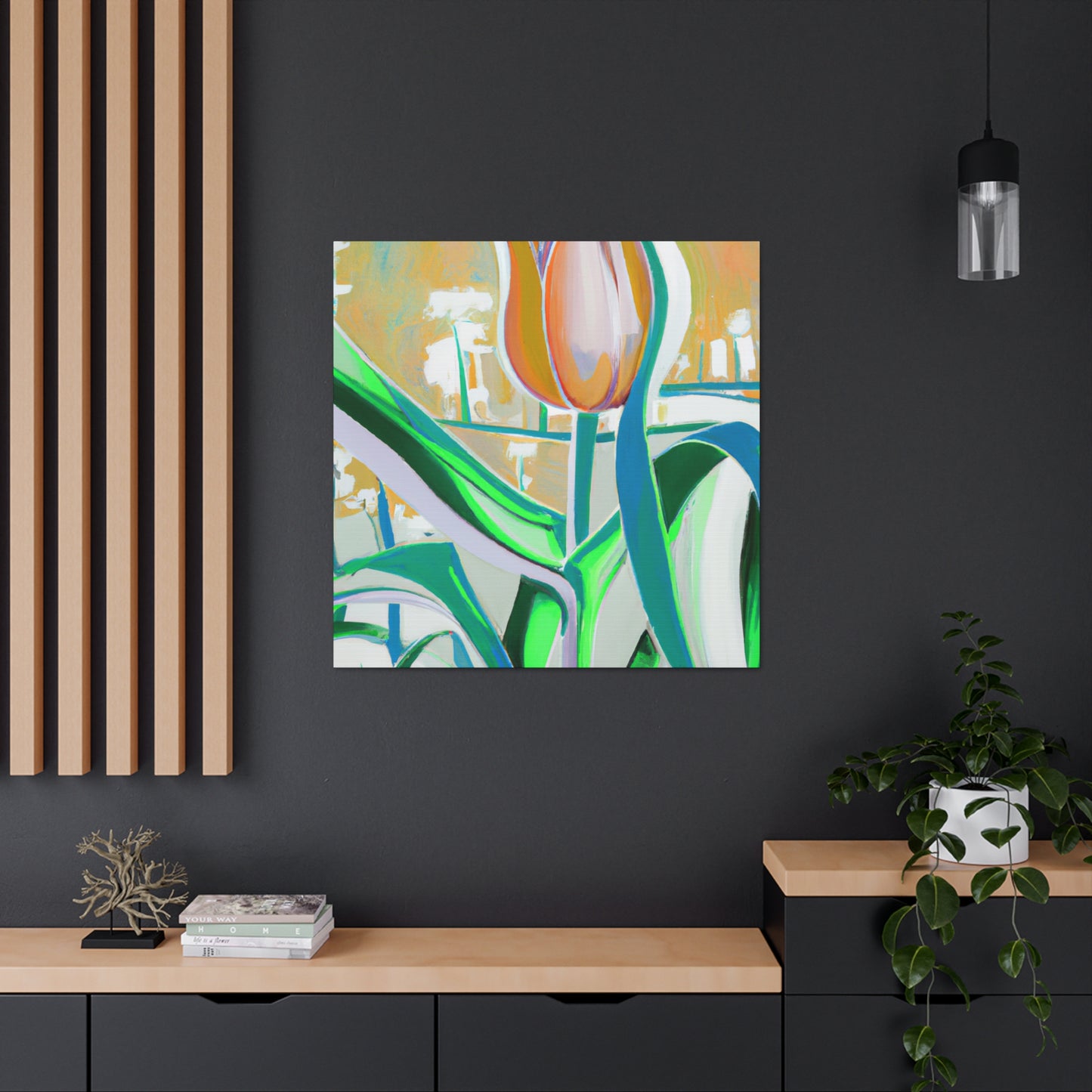 "Tulips of the 1940s" - Canvas