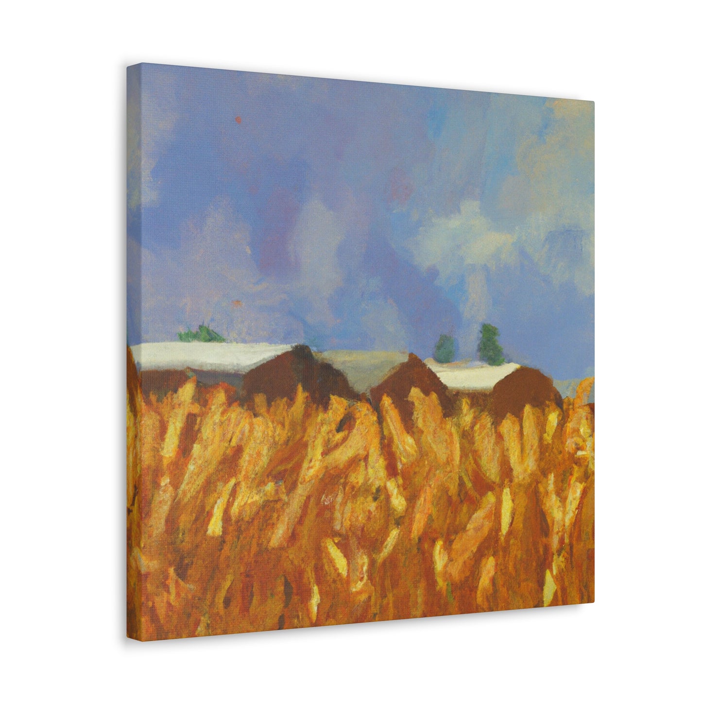 "Wheat Field Idyllic Dream" - Canvas