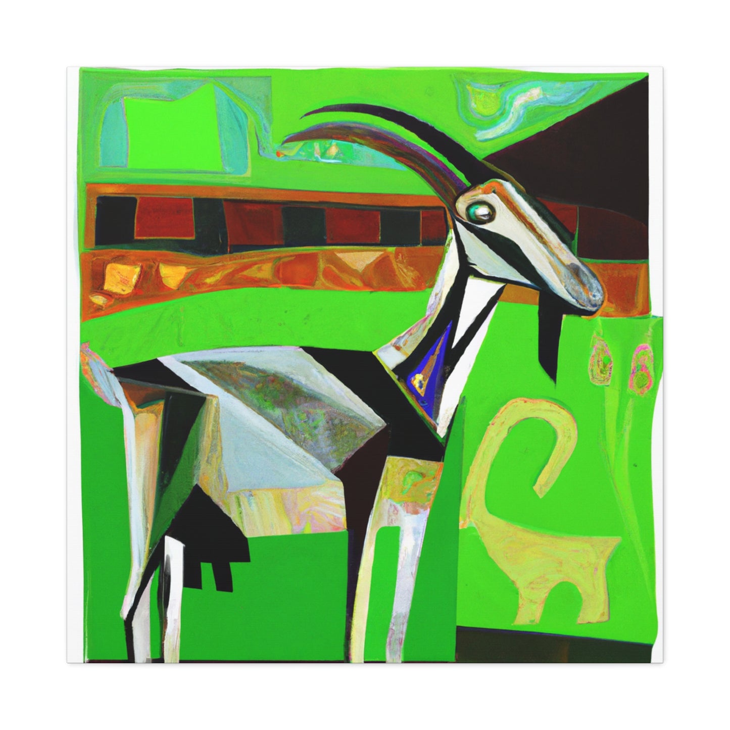 Goat of Art Deco - Canvas