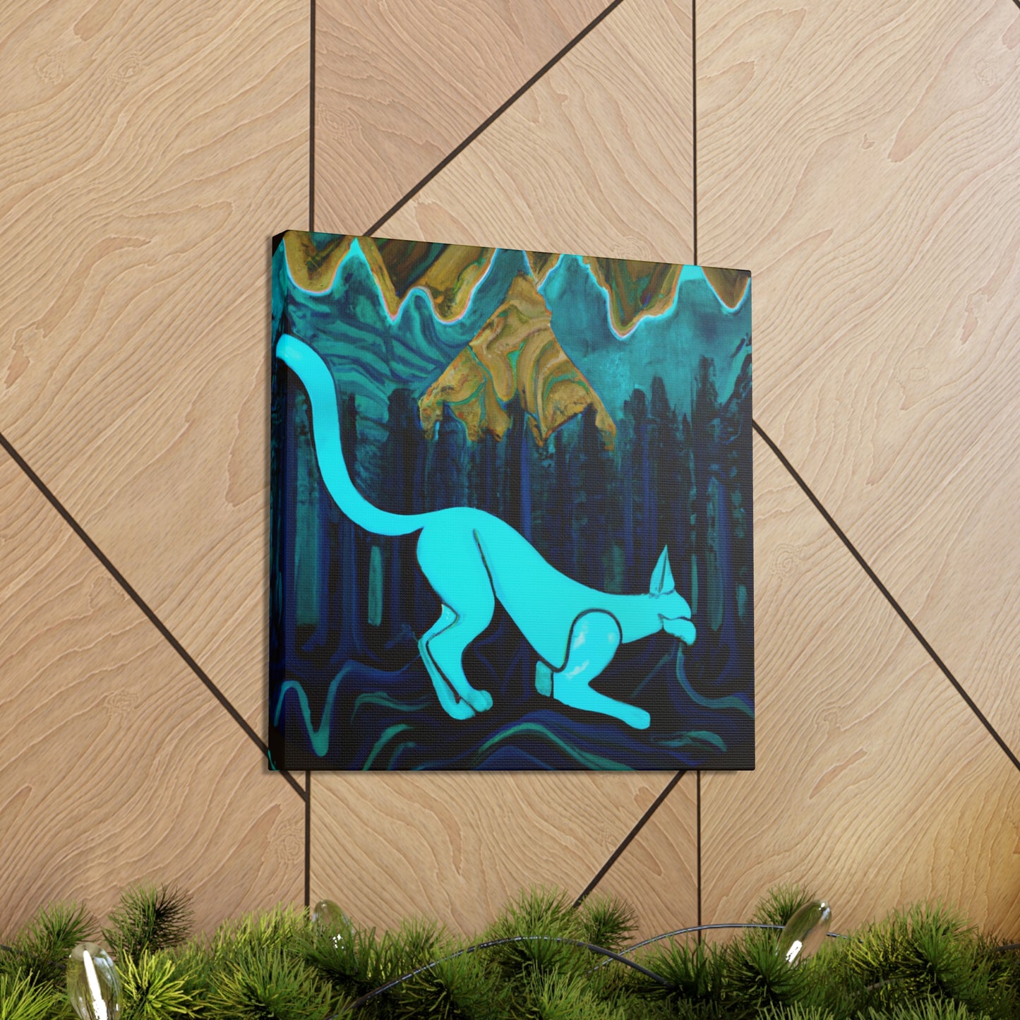 Cougar in Motion Art - Canvas