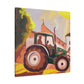 "Tractor in Rococo Style" - Canvas